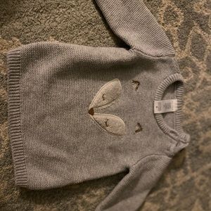 Carters Gray Sweater and Hat.